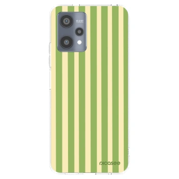 Picasee silikonowe przeźroczyste etui na Realme 9 Pro 5G - Lines Matcha