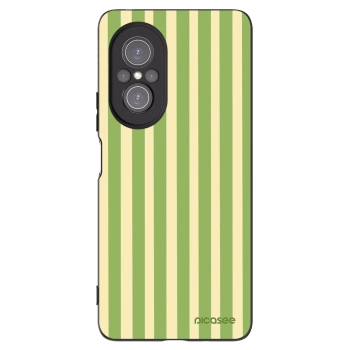 Picasee silikonowe czarne etui na Huawei Nova 9 SE - Lines Matcha