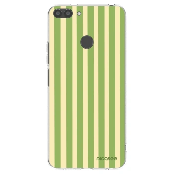 Picasee silikonowe przeźroczyste etui na Huawei P Smart - Lines Matcha