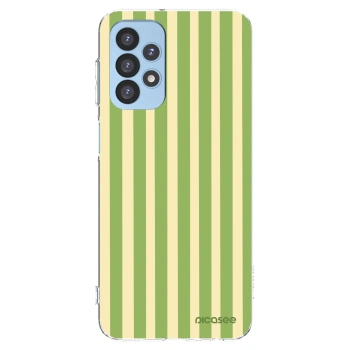 Picasee silikonowe przeźroczyste etui na Samsung Galaxy A23 A235F 4G - Lines Matcha