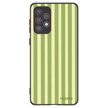 Picasee silikonowe czarne etui na Samsung Galaxy A73 5G - Lines Matcha