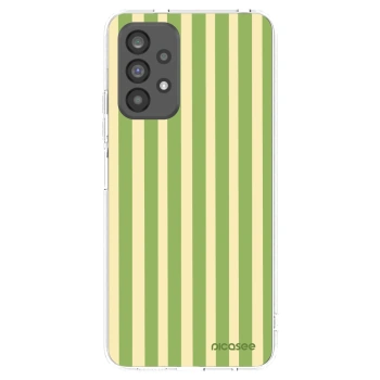 Picasee silikonowe przeźroczyste etui na Samsung Galaxy A73 5G - Lines Matcha