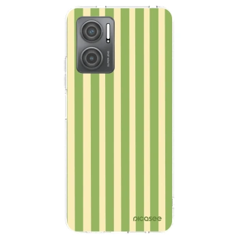 Picasee silikonowe przeźroczyste etui na Xiaomi Redmi 10 5G - Lines Matcha