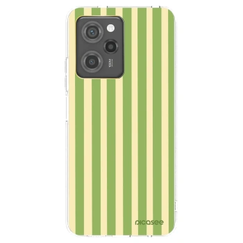 Picasee silikonowe czarne etui na Xiaomi Poco X5 Pro - Lines Matcha