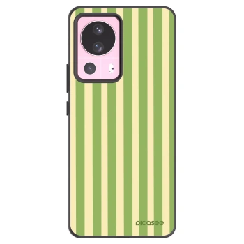 Picasee silikonowe czarne etui na Xiaomi 13 Lite - Lines Matcha