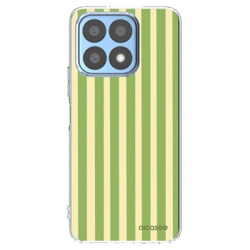 Picasee silikonowe przeźroczyste etui na Honor X8a - Lines Matcha