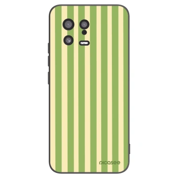 Picasee silikonowe czarne etui na Xiaomi 13 - Lines Matcha