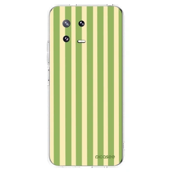 Picasee silikonowe przeźroczyste etui na Xiaomi 13 Pro - Lines Matcha