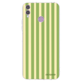 Picasee silikonowe przeźroczyste etui na Honor 8X - Lines Matcha