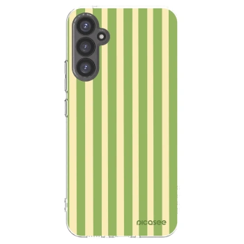 Picasee silikonowe przeźroczyste etui na Samsung Galaxy A34 5G A346B - Lines Matcha