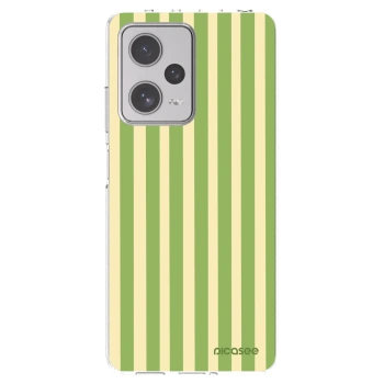 Picasee silikonowe przeźroczyste etui na Xiaomi Redmi Note 12 Pro+ 5G - Lines Matcha