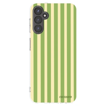 Picasee silikonowe przeźroczyste etui na Samsung Galaxy A14 4G A145R - Lines Matcha