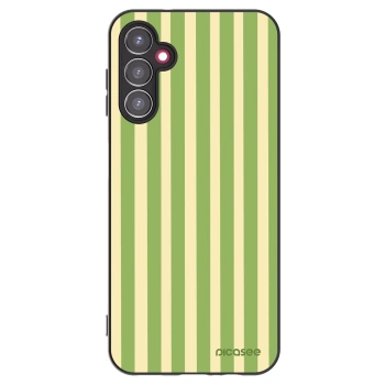Picasee silikonowe czarne etui na Samsung Galaxy A14 5G A146P - Lines Matcha