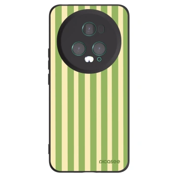 Picasee silikonowe czarne etui na Honor Magic5 Pro - Lines Matcha