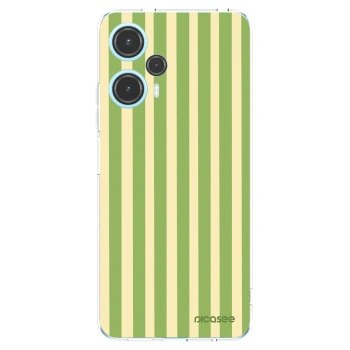 Picasee silikonowe przeźroczyste etui na Xiaomi Poco F5 - Lines Matcha