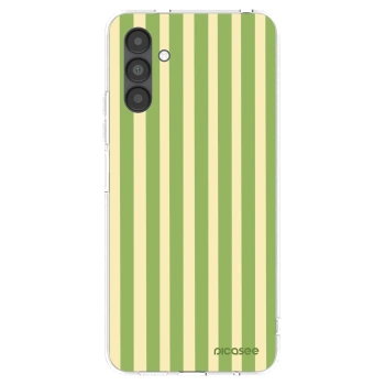 Picasee silikonowe przeźroczyste etui na Samsung Galaxy A04s A047F - Lines Matcha