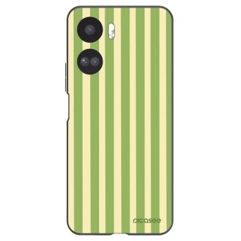 Picasee silikonowe czarne etui na Honor 90 Lite 5G - Lines Matcha