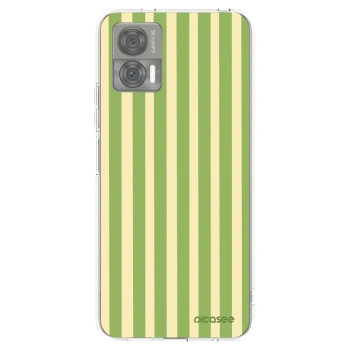 Picasee silikonowe przeźroczyste etui na Motorola Edge 30 Neo - Lines Matcha