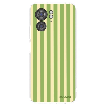 Picasee silikonowe przeźroczyste etui na Motorola Edge 40 - Lines Matcha