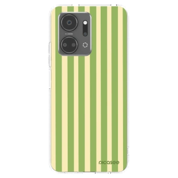 Picasee silikonowe przeźroczyste etui na Honor X7a - Lines Matcha