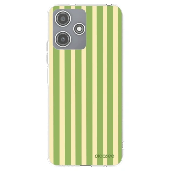 Picasee silikonowe przeźroczyste etui na Xiaomi Redmi 12 5G - Lines Matcha