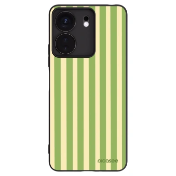 Picasee silikonowe czarne etui na Xiaomi Redmi 13C 4G - Lines Matcha