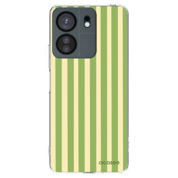Picasee silikonowe przeźroczyste etui na Xiaomi Redmi 13C 4G - Lines Matcha