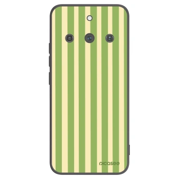Picasee silikonowe czarne etui na Realme 11 Pro+ - Lines Matcha