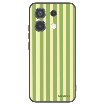 Picasee silikonowe czarne etui na Xiaomi Poco X6 - Lines Matcha