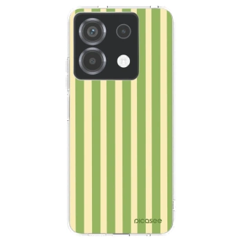 Picasee silikonowe przeźroczyste etui na Xiaomi Poco X6 - Lines Matcha