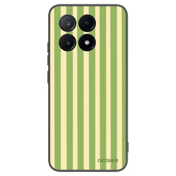 Picasee silikonowe czarne etui na Xiaomi Poco X6 Pro - Lines Matcha