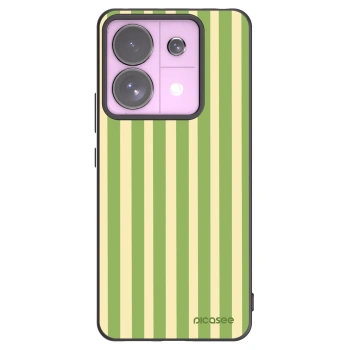Picasee silikonowe czarne etui na Xiaomi Redmi Note 13 Pro 5G - Lines Matcha