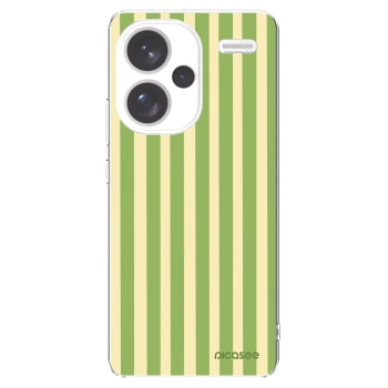 Picasee silikonowe przeźroczyste etui na Xiaomi Redmi Note 13 Pro+ 5G - Lines Matcha