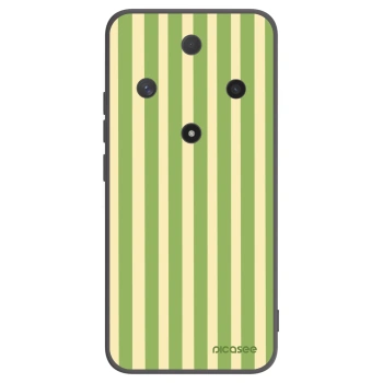 Picasee silikonowe czarne etui na Honor Magic6 Lite 5G - Lines Matcha