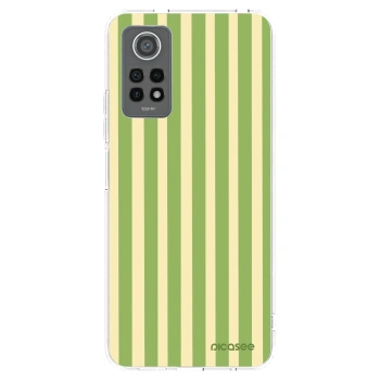 Picasee silikonowe przeźroczyste etui na Xiaomi Redmi Note 12 Pro 4G - Lines Matcha