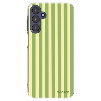 Picasee silikonowe przeźroczyste etui na Samsung Galaxy A15 A155F 4G - Lines Matcha
