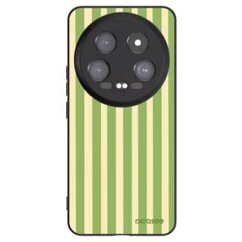 Picasee silikonowe czarne etui na Xiaomi 14 Ultra - Lines Matcha