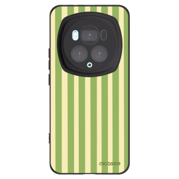 Picasee silikonowe czarne etui na Honor Magic6 Pro - Lines Matcha