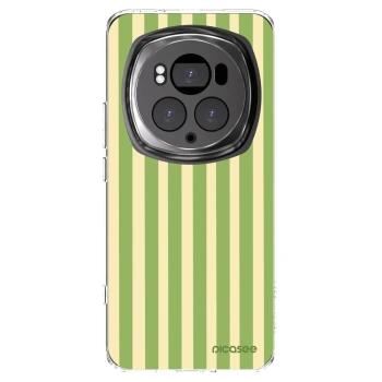Picasee silikonowe przeźroczyste etui na Honor Magic6 Pro - Lines Matcha
