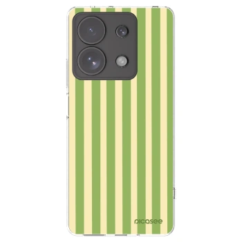 Picasee silikonowe przeźroczyste etui na Xiaomi Redmi Note 13 Pro 4G - Lines Matcha
