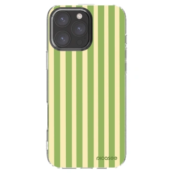 Picasee silikonowe przeźroczyste etui na Apple iPhone 16 Pro Max - Lines Matcha