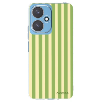 Picasee silikonowe przeźroczyste etui na Xiaomi Redmi 13C 5G - Lines Matcha
