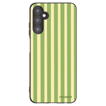 Picasee silikonowe czarne etui na Samsung Galaxy A05s A057G - Lines Matcha