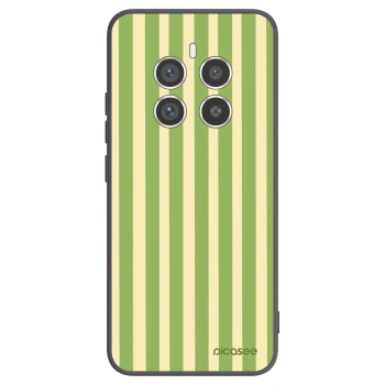 Picasee silikonowe czarne etui na Realme 12 Pro 5G - Lines Matcha