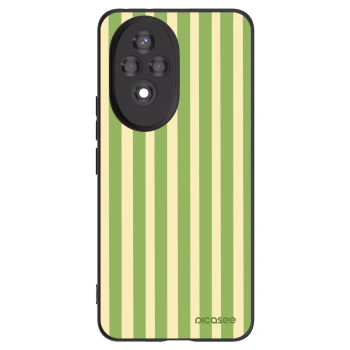 Picasee silikonowe czarne etui na Honor 200 5G - Lines Matcha