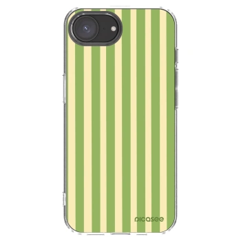 Picasee silikonowe przeźroczyste etui na Apple iPhone 16e - Lines Matcha