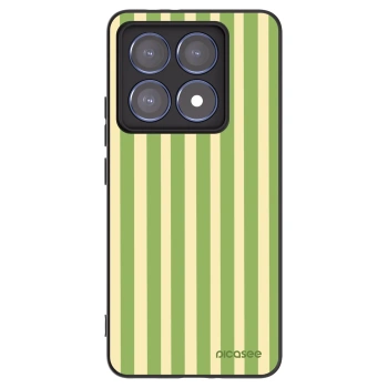 Picasee silikonowe czarne etui na Xiaomi 14T Pro - Lines Matcha