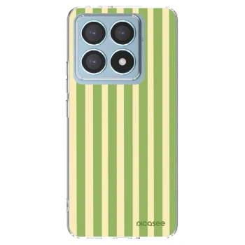 Picasee silikonowe przeźroczyste etui na Xiaomi 14T Pro - Lines Matcha