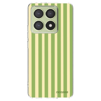 Picasee silikonowe przeźroczyste etui na Xiaomi 14T - Lines Matcha