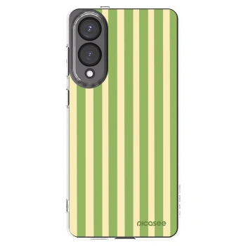 Picasee silikonowe przeźroczyste etui na Samsung Galaxy S25 Edge 5G - Lines Matcha